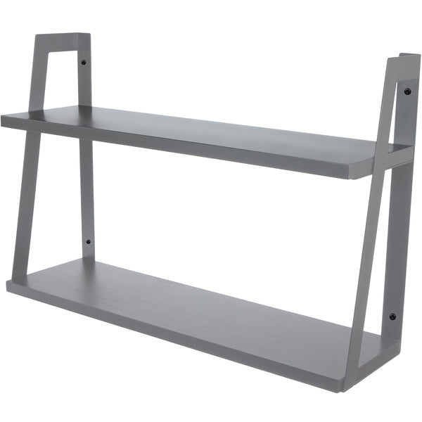 Peter's Goods - 2-Tier Modern Grey Shelves - Main