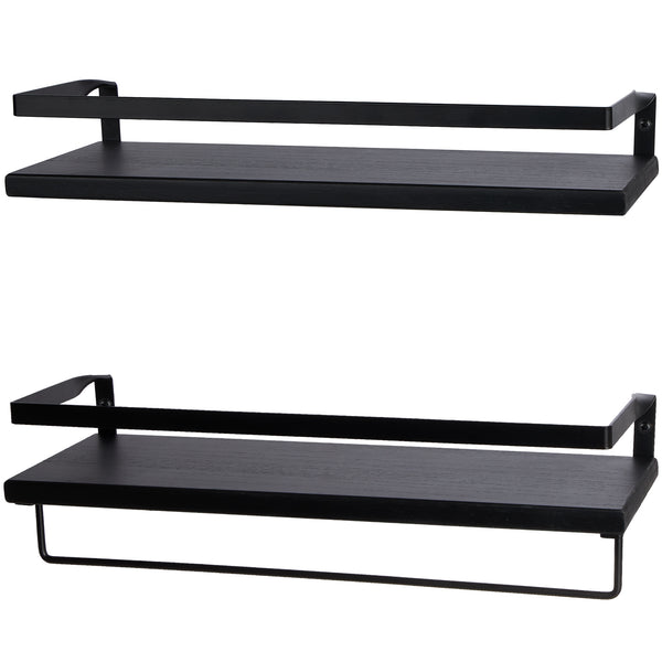 Peter's Goods Modern Floating Shelves with Guard Rail