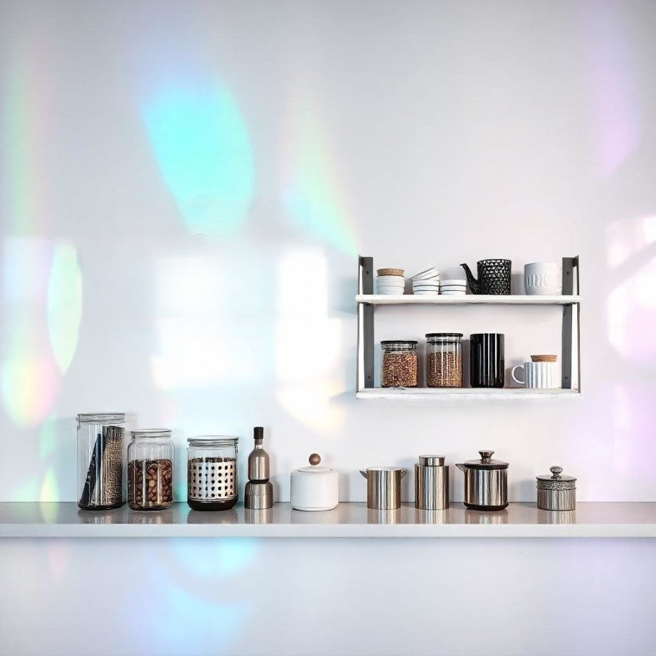 Transform Your Space: Creating a Chic Coffee or Tea Bar with Floating Shelves